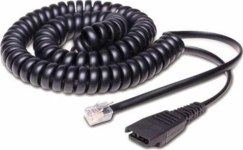 Jabra QD į RJ10 spiralinis laidas