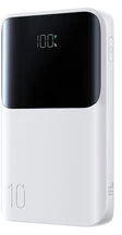Joyroom JR-QP191 „Star“ serijos mini 10000mAh 22,5W išorinė baterija su skaitmeniniu ekranu – balta