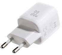 Joyroom JR-TG7 33W USB-A + USB-C sieninis įkroviklis su 60W USB-C į USB-C 1m laidu - Baltas