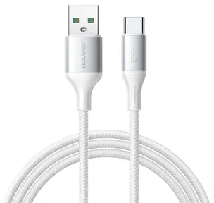 Joyroom S-A28 Flash serijos 3A USB-A - USB-C kabelis 1m - Baltas