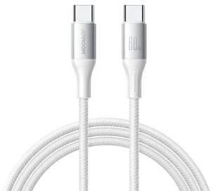USB kabelis Joyroom S-A28 USB-C į USB-C 60W 1.0m baltas