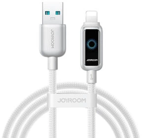 Kabelis Joyroom S-A55 StarFlight 3A USB-A – Lightning 1,2m – baltos spalvos