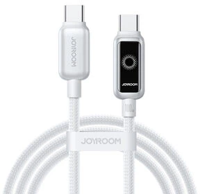 Joyroom S-A55 StarFlight 100W USB-C – USB-C laidas 1,2 m – Baltas