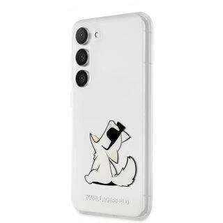 Karl Lagerfeld KLHCS23MCFNRC S23+ S916 skaidrus kietas dėklas Choupette Fun