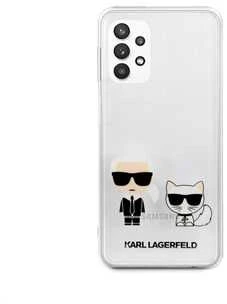 Karl Lagerfeld KLHCA32CKTR A326 A32 5G kietas dėklas, skaidrus Karl & Choupette