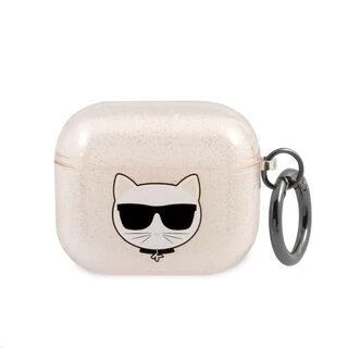 Dėklas Karl Lagerfeld AIRPODS PRO KLA3UCHGD SILICONE COVER GOLD