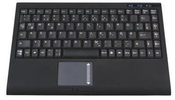 KeySonic ACK-540U+ Mini Klaviatūra su integruotu Jutikliniu kilimėliu, UK Išdėstymas