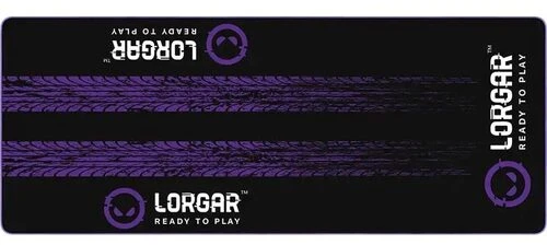 LORGAR RX1FM, Sim Racing Floor Mat Advanced, Stitched edge, 1,700X700X3 mm, Juodas/violetinė