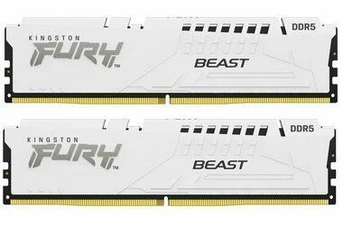 RAM Kingston KF552C40BWK2-64 64GB 5200MT/s DDR5 CL40 DIMM (Kit of 2) FURY Beast Baltas XMP | Kingstonas