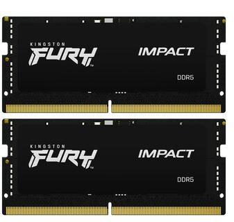 Nešiojamo kompiuterio atmintis „Kingston KF548S38IBK2-64“ 64 GB 4800 MHz DDR5 CL38 SODIMM (2 vnt. rinkinys) „FURY Impact“ | „Kingston“