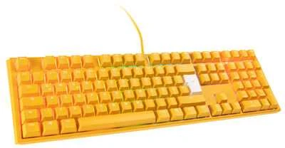 Ducky One 3 Geltona Klaviatūra žaidimams, RGB LED - MX-Clear