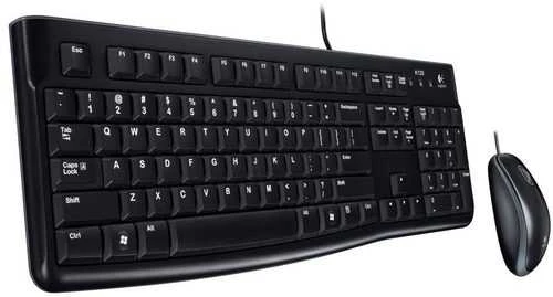 Laidinis klaviatūros ir pelės komplektas Logitech MK120, Nordic išdėstymas