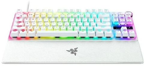 Klaviatūra žaidimams Razer Huntsman V3 Pro Razer Analog Optical (Gen 2) su laidu optyczno-analogowa su pašvietimu balta