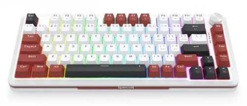 Klaviatūra žaidimams Redragon Stormhunter K721WRB-RGB-M Redragon UltraMag su laidu magnetyczno-mechaninė su pašvietimu balta