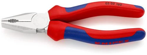 KNIPEX kombinuotos replės chromuotos 180 mm