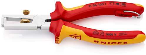KNIPEX izoliacijos nuėmiklis su atidarymo spyruokle, universalus