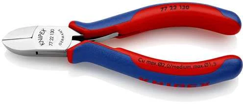 „Knipex“ tikslūs šoniniai pjaustytuvai, 0,3–1,3 mm, ilgis 115 mm Cu (77 32 115)