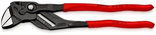 Mėlynas KNIPEX replės veržliaraktis 86 02 180 (raudona/mėlynas, ilgis 180m, reguliuojamas 15 kartų)