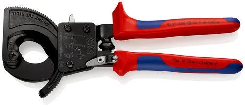 Kabelių kirpimo terkšlinės žirklės Ø32mm/240mm², Knipex