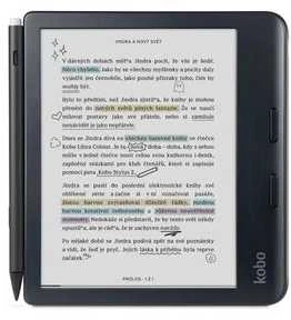 Kobo eBook-Reader eBookReader Libra Colour juodas Juodas Bundle incl Stylus 2 (N428-KU-BK-K-BU) (N428KUBKKBU)