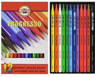 Spalvoti pieštukai KOH-I-NOOR PROGRESSO 8756, 12 spalvų