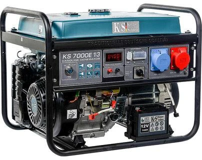 KÖNNER & SÖHNEN trifazis benzininis generatorius KS 7000E-1/3, 5,0 kW, 230/400 V, el. starteris