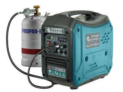 Könner & Söhnen hibridinis (benzinas/dujos) generatorius 2kW 230V KS 2000iG S