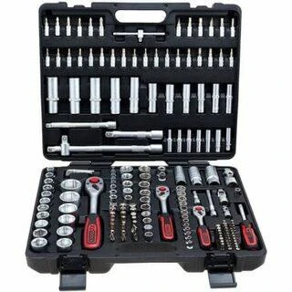 Įrankių rinkinys 1/4+3/8+1/2'' 179 vnt, KS Tools