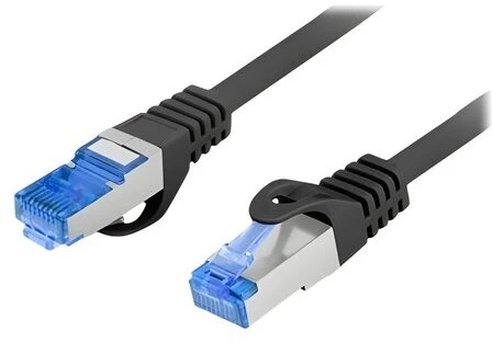 LANBERG patchcord cat.6A FTP LSZH CCA 5m juodas