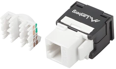 LANBERG KSUA-2000 Keystone be įrankių modulis RJ45->LSA 180deg UTP cat.6a