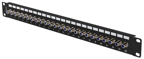 PATCH PANEL 24 PORT 1U 19" LIŠTO F TIPO VAMŠIS JUODA LANBERG