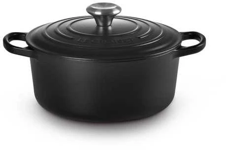 Puodas LeCreuset Signature 24 cm, juodas