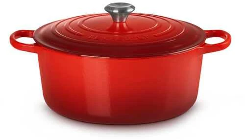 Puodas - Le Creuset Signature Roaster Round 30cm Ketaus Puodas Raudonas