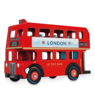 Le Toy Van Raudonas dviejų aukštų autobusas
