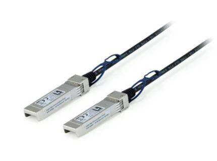 Level One Carruzzo LevelOne DAC-0103 „InfiniBand“ arba pluoštinis optinis kabelis 3 m SFP+ Juoda, Nerūdijančiojo plieno