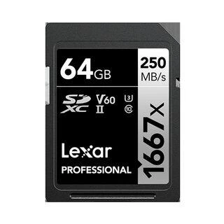 Atminties kortelė LEXAR PROFESSIONAL SDHC / SDXC 1667X UHS-II 64GB