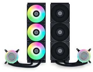 Lian Li GA II Lite RGB All-in-One Liquid Cooler – 360mm, juodos spalvos