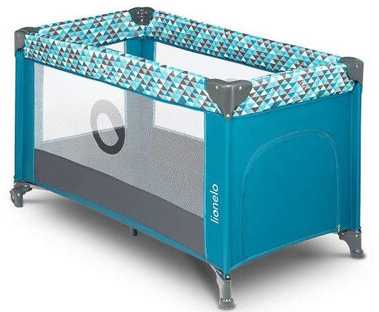 LIONELO Kelioninė lovelė Stefi Žalias Turquoise