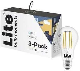 Lite Bulb Moments Lite bulb Moments Smart bulb, E27, 6W, 2700-6500K, 3 pakuotės