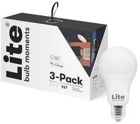 Vendora Nordic Ab „Lite Bulb Moments“ „Lite Bulb Moments“ Išmanioji lemputė, E27, 8,5 W, RGB 2700-6500K, E2, 3 pak.