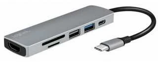 LogiLink USB-C daugiafunkcis adapteris su laidu