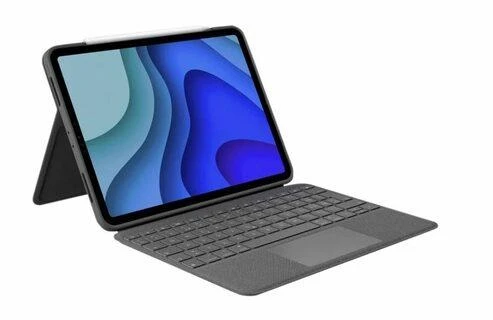 „Logitech Combo Touch iPadPro 12.9 Graphite“.