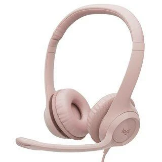 Ausinės  su laidu Logitech H390 USB, Rožinės