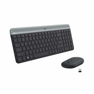 Logitech MK470 Slim Wireless Combo, belaidė klaviatūra ir pelė, CZ Czech/SK Slovakia išdėstymas, Grafito spalvos