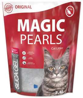 Placek Silikoninis smėlis kačių tualetui: MAGIC PEARLS Original, 3,8 l