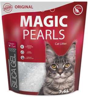 Placek Silikoninis smėlis kačių tualetui: MAGIC PEARLS Original, 7,6 l