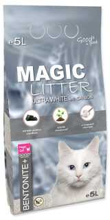 Kačių kraikas - Placek WC MAGIC LITTER bentonito itin baltas su anglimi, 5 l