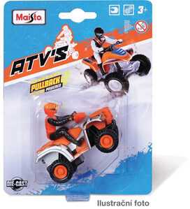Maisto Die Cast MAISTO FM motociklas keturratis su fig, 15026