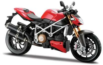 Lietuviškas modelis - Maisto Ducati Mod Streetfighter S 1:12 mastelis Raudona