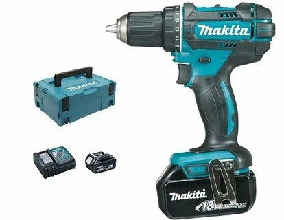 MAKITA.suktuvas-gręžtuvas DDF485RF3J 18V 50Nm 3x3,0Ah MAKPAC